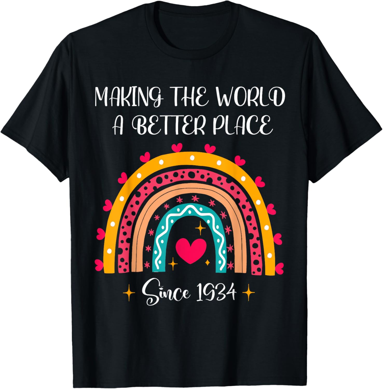 90th Birthday Making The World A Better Place 1934 Rainbow