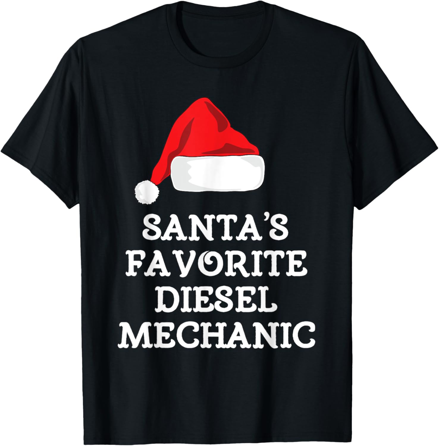 Santa S Favorite Diesel Mechanic Christmas Funny