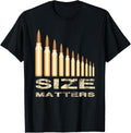 Size Matters Funny Gun Lover Bullets T Shirt