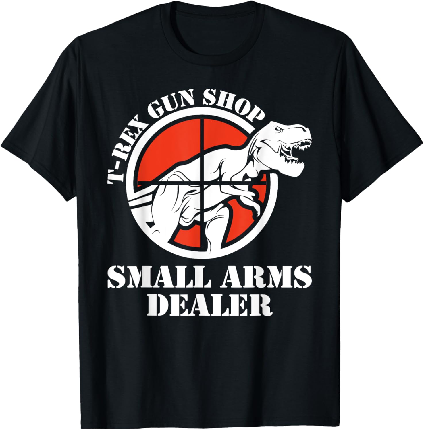 T Rex Small Arms Dealer Gun Shop Ammunition Funny Dinosaur