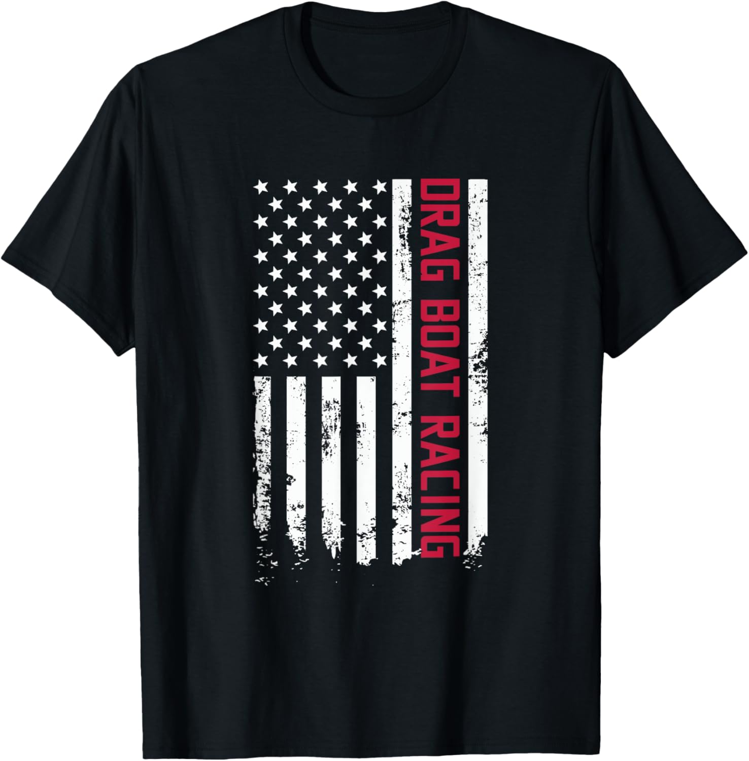 Drag Boat Racer American Flag Speedboat Drag Boat