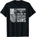 Introverted But Willing To Discuss Guns Funny Gun Joke Flag