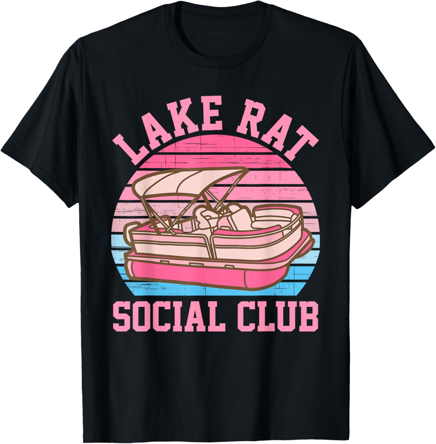Lake Rat Social Club Boat Vintage Design