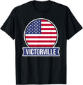 VICTORVILLE - USA - American place name US flag design