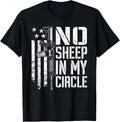 No Sheep In My Circle Usa Flag Pro Gun 2Nd Amendment