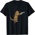 Gun Kitty Funny Cat T Shirt