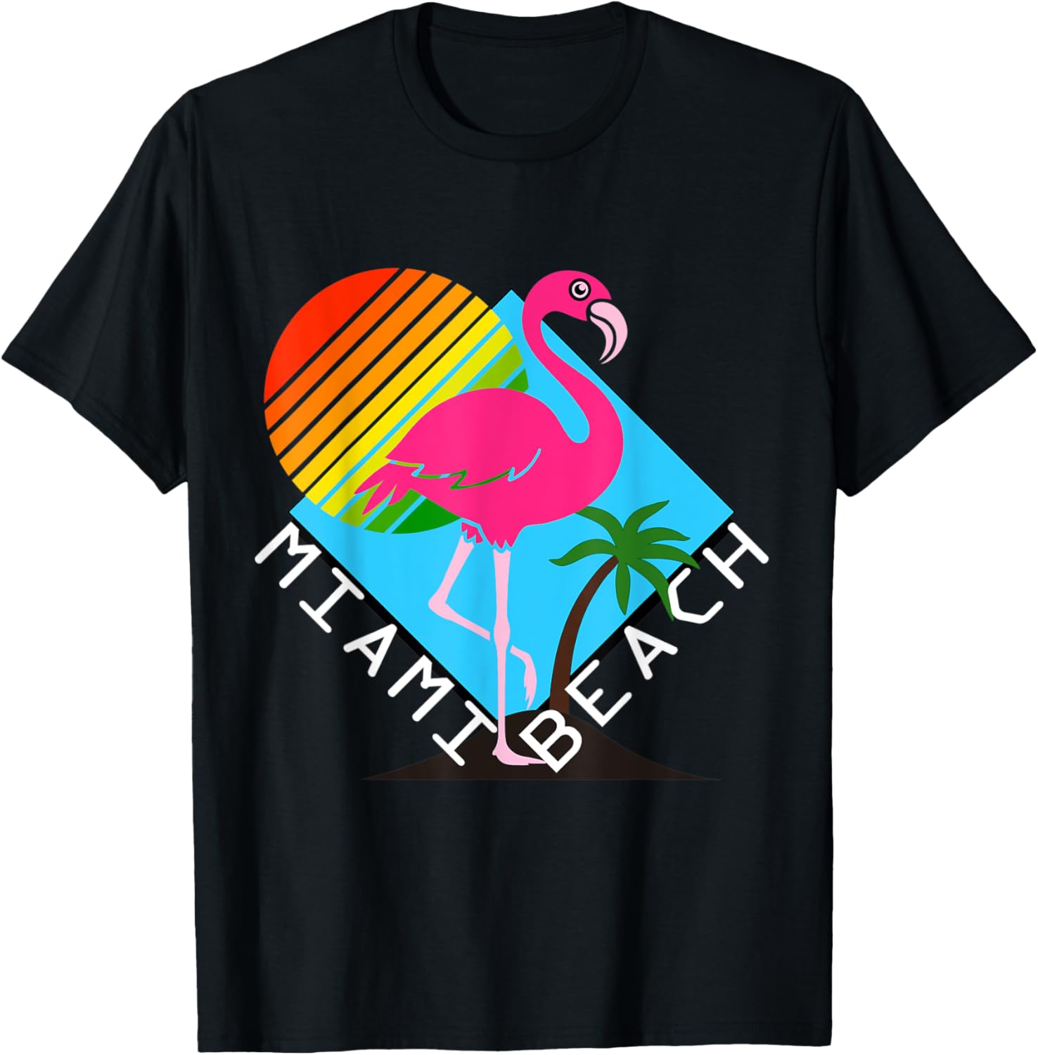 Miami Florida Beach Flamingo Surfing Sun and Sand Paradise Men Women Kids