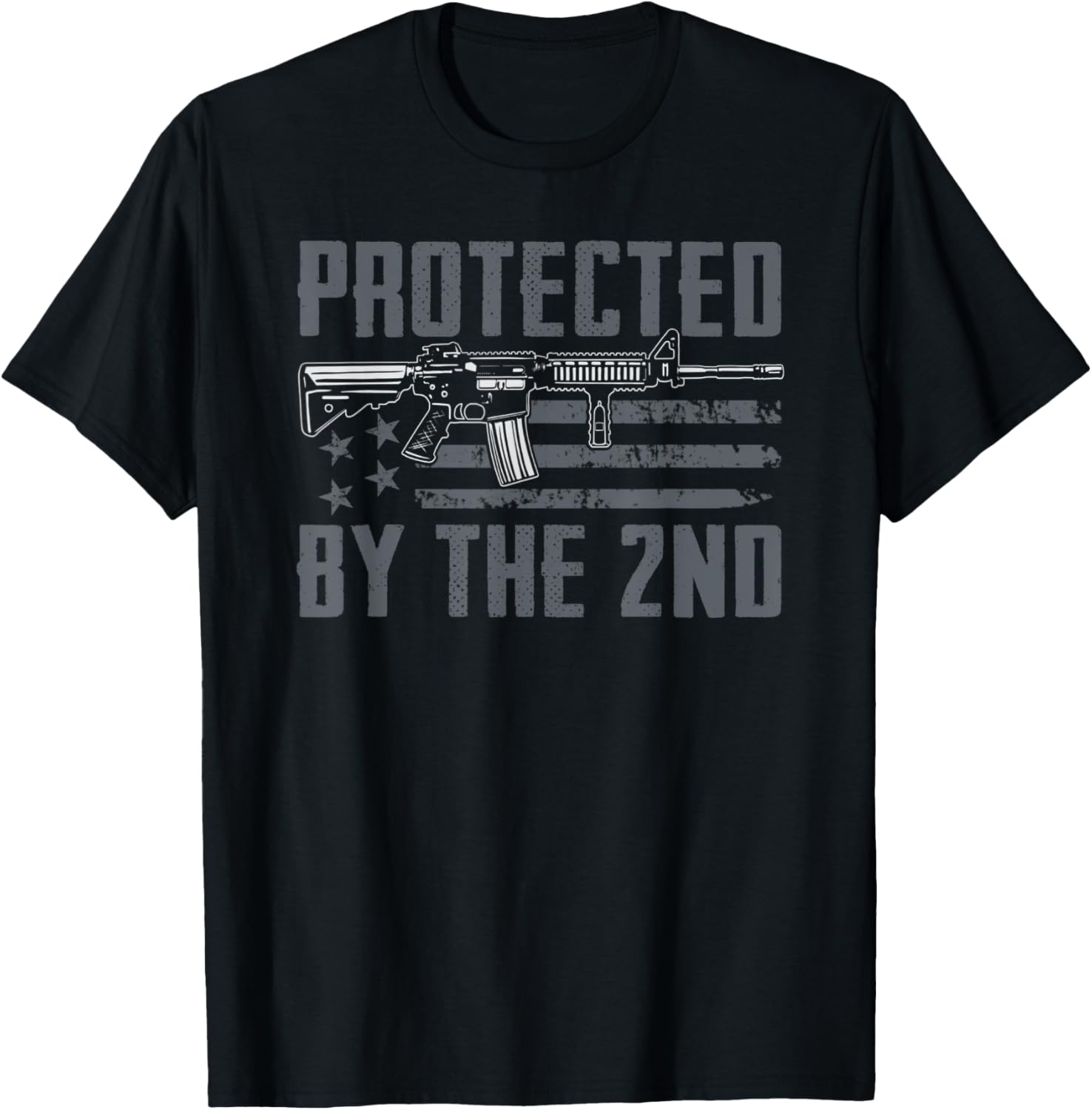 Protected By 2Nd Amendment Pro Guns 2A Ar15 Gun