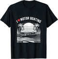 I Love Motor Boating Funny Boating Vintage Boat