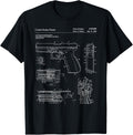 Semi Automatic Handgun Pistol Patent Print Pro Gun