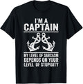 I M A Captain My Level Of Sarcasm