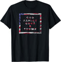 God Family Guns Trump Tshirt Wins President Election Pro