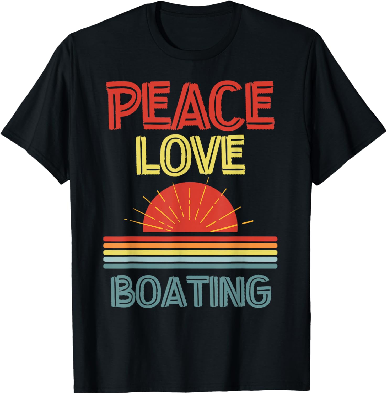 Piece Love Boating Funny