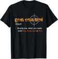 Mens Gun Control Definition Funny Camo Gun Saying Target Tee