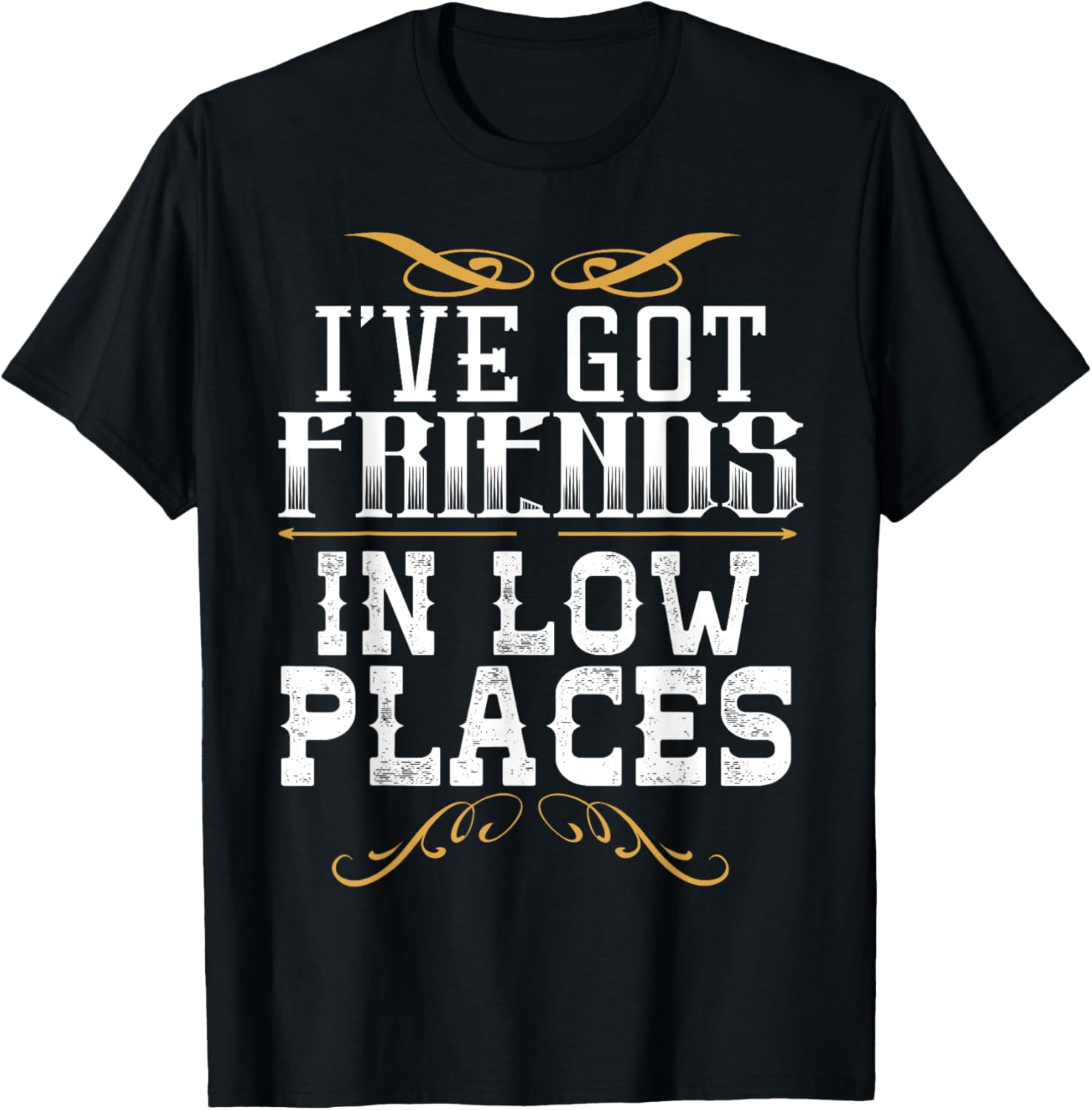 I've Got Friends In Low Places Redneck Country T-shirt
