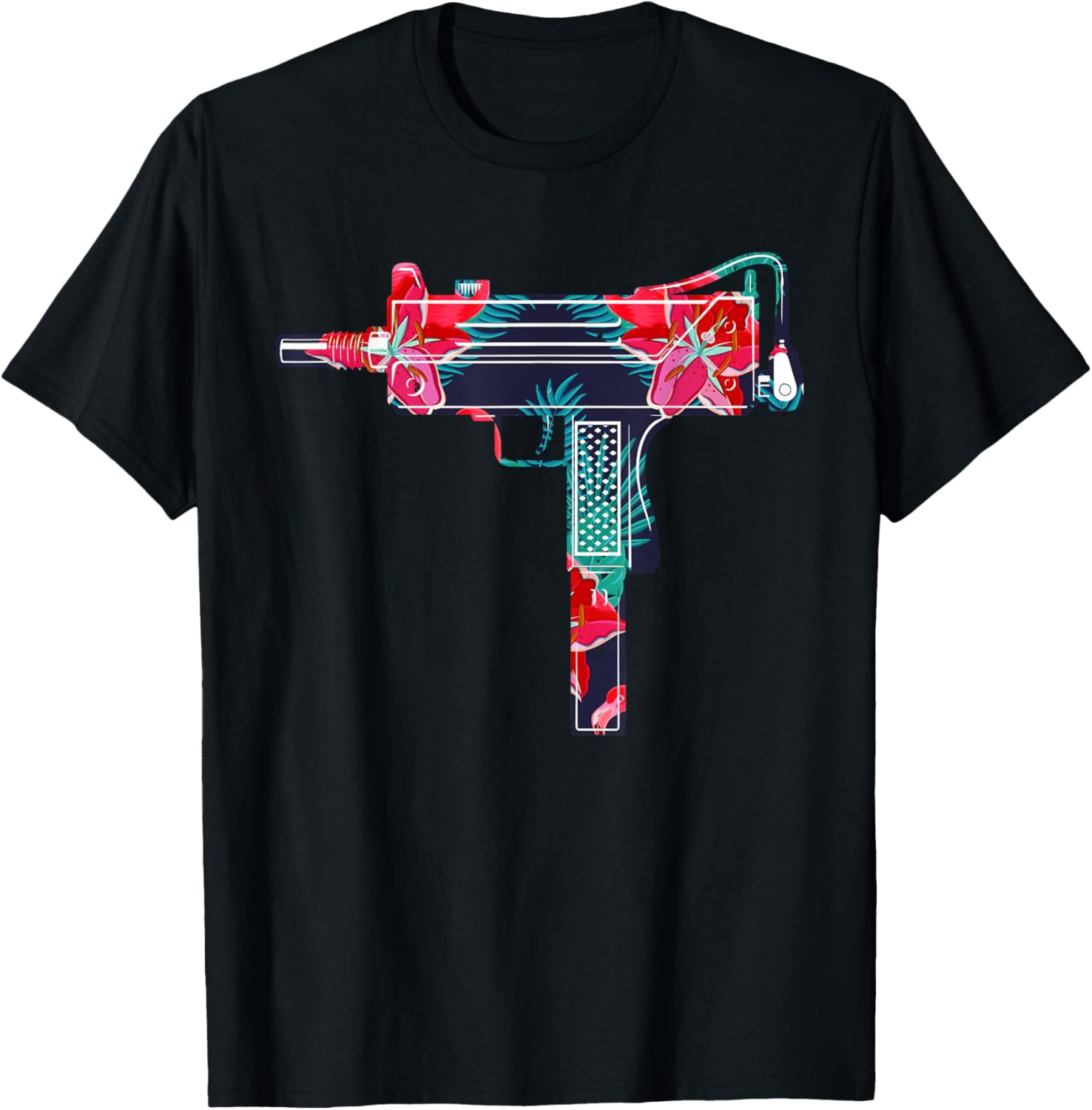 Tropical Gun Lover Firearm Beach Hawaiian Aloha Gun Hawaiian