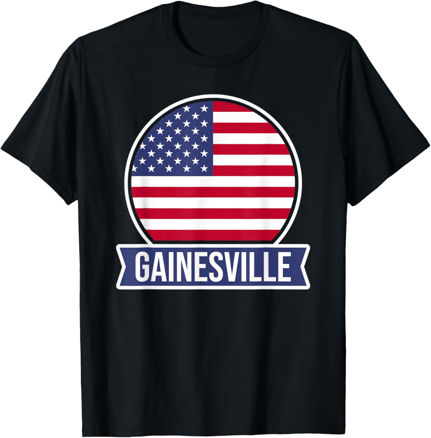 GAINESVILLE - USA - American place name US flag design