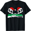 Hunting Deer Horn Santa Hat Bowhunting Gun Hunter Christmas
