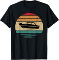 Retro Sunset Motor Boat Motor Boating Enthusiasts