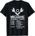 Mechanic Hourly Rate Funny Car Mechanics Mens Gifts