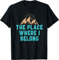 Vintage Distressed Place I Belong Retro Turquoise Letters