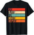 Eat Sleep Fix Boats Repeat Funny Boat Mechanic