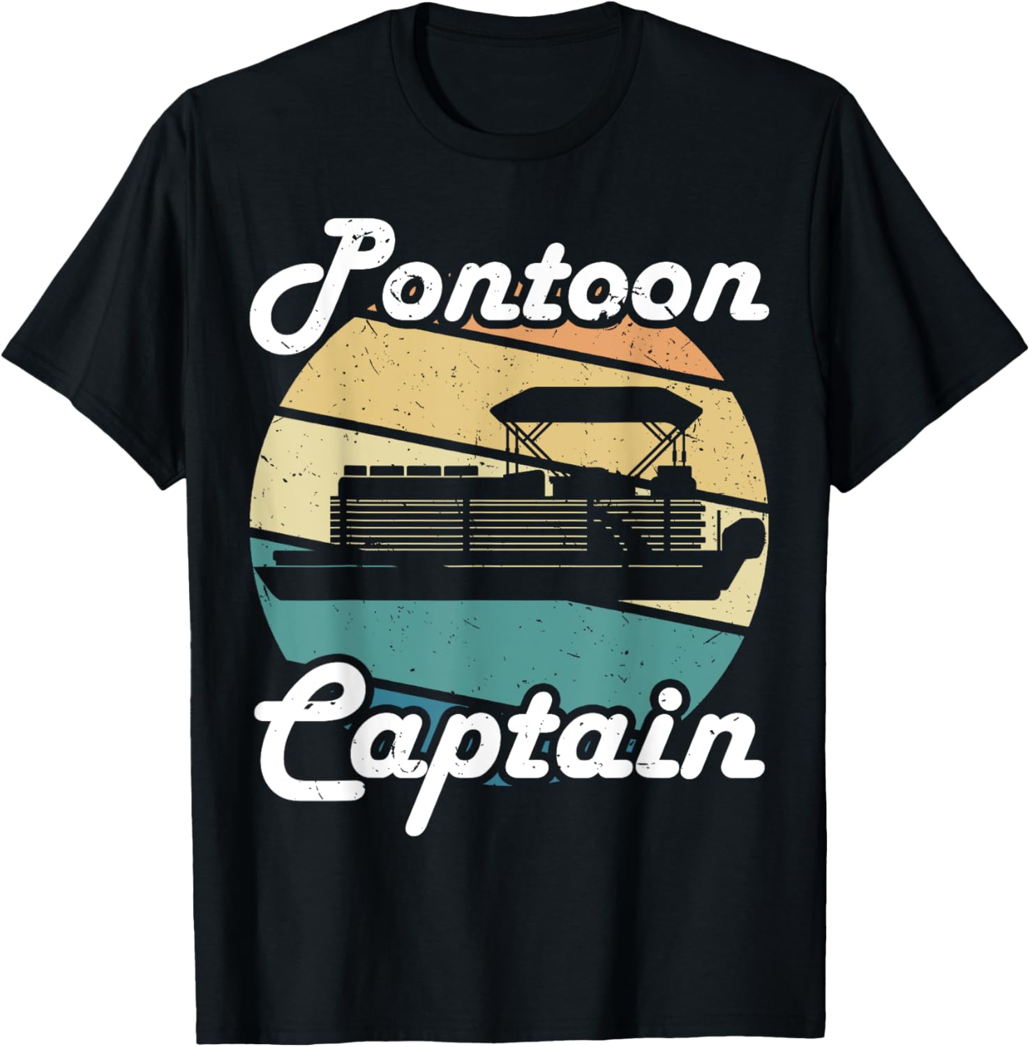 Vintage Pontoon Captain Boat Owner Boating Boater