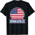 MINNEAPOLIS - USA - American place name US flag design