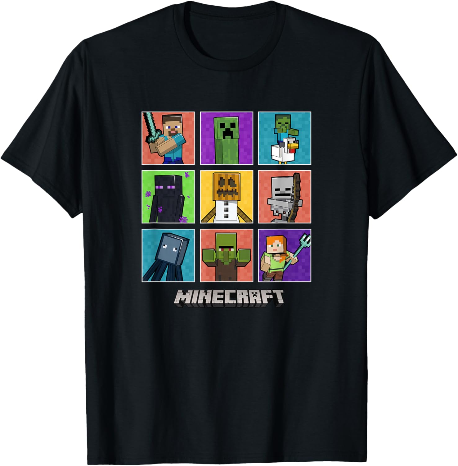Minecraft Group Shot Colored Box Up