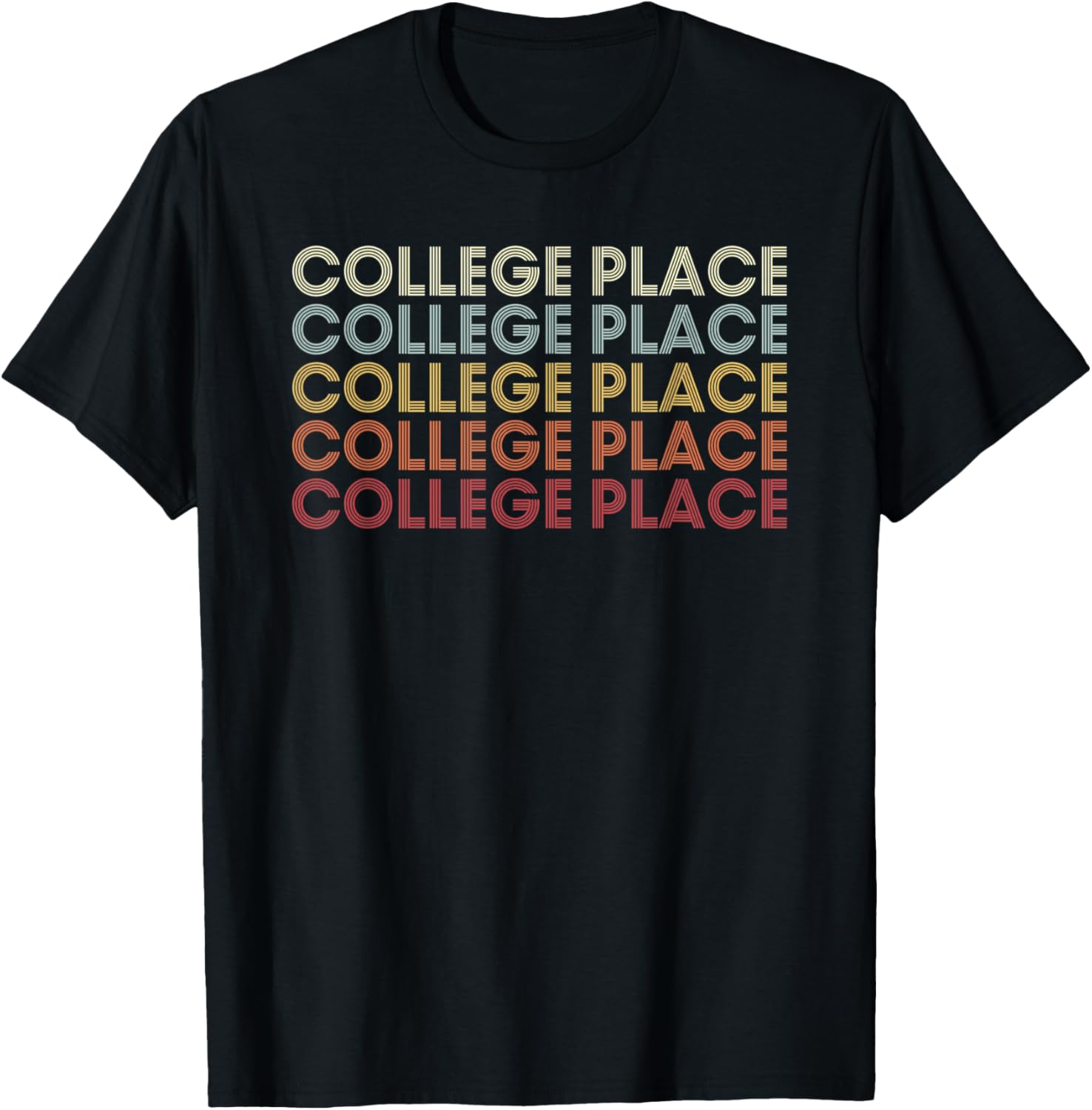 College Place Washington College Place WA Retro Vintage Text