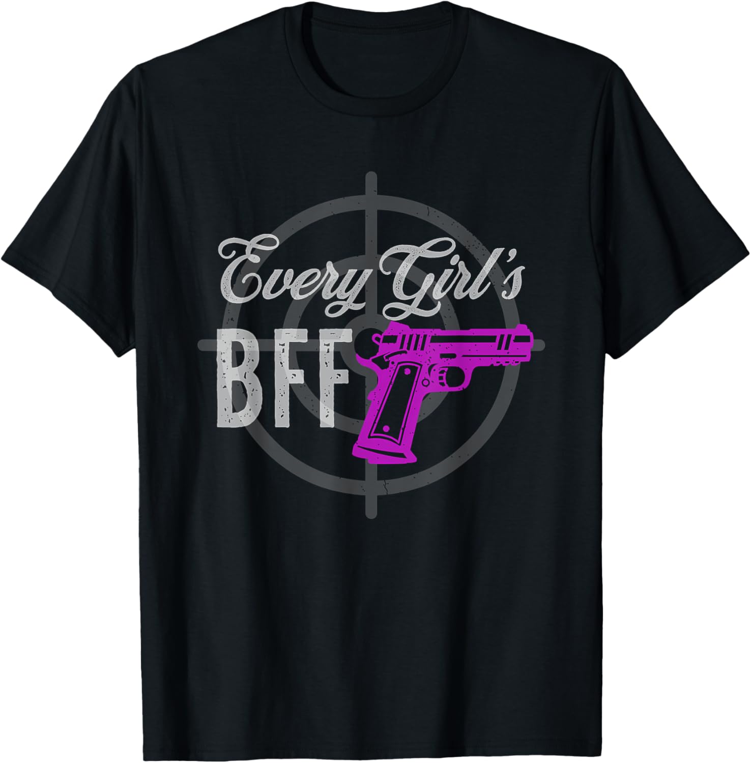Every Girls Bff Hot Pink Pistol Handgun With Target