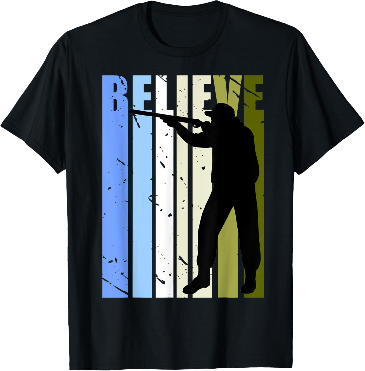 Mens Retro Mens Hunting Shooting Animals Shoot Gun Camoflage