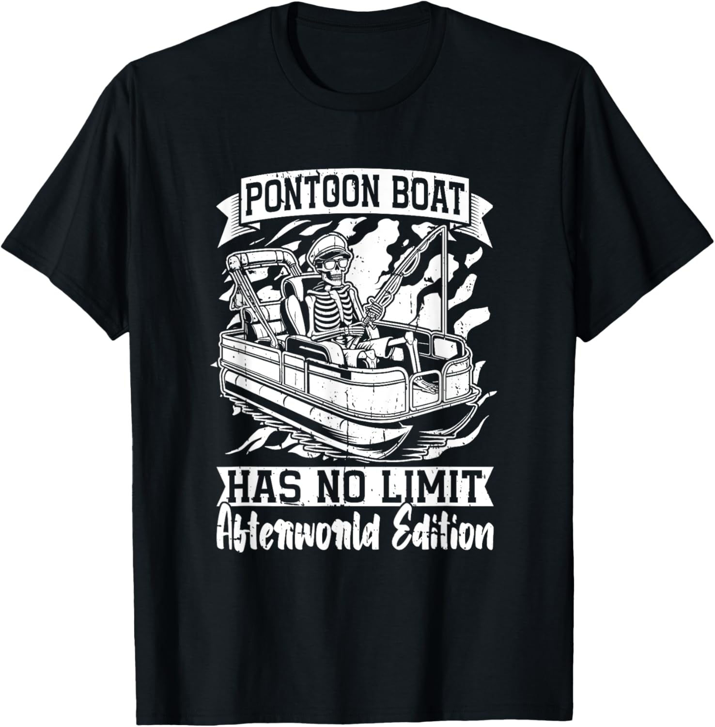 Boating Skeleton Lake Pontoon Boat