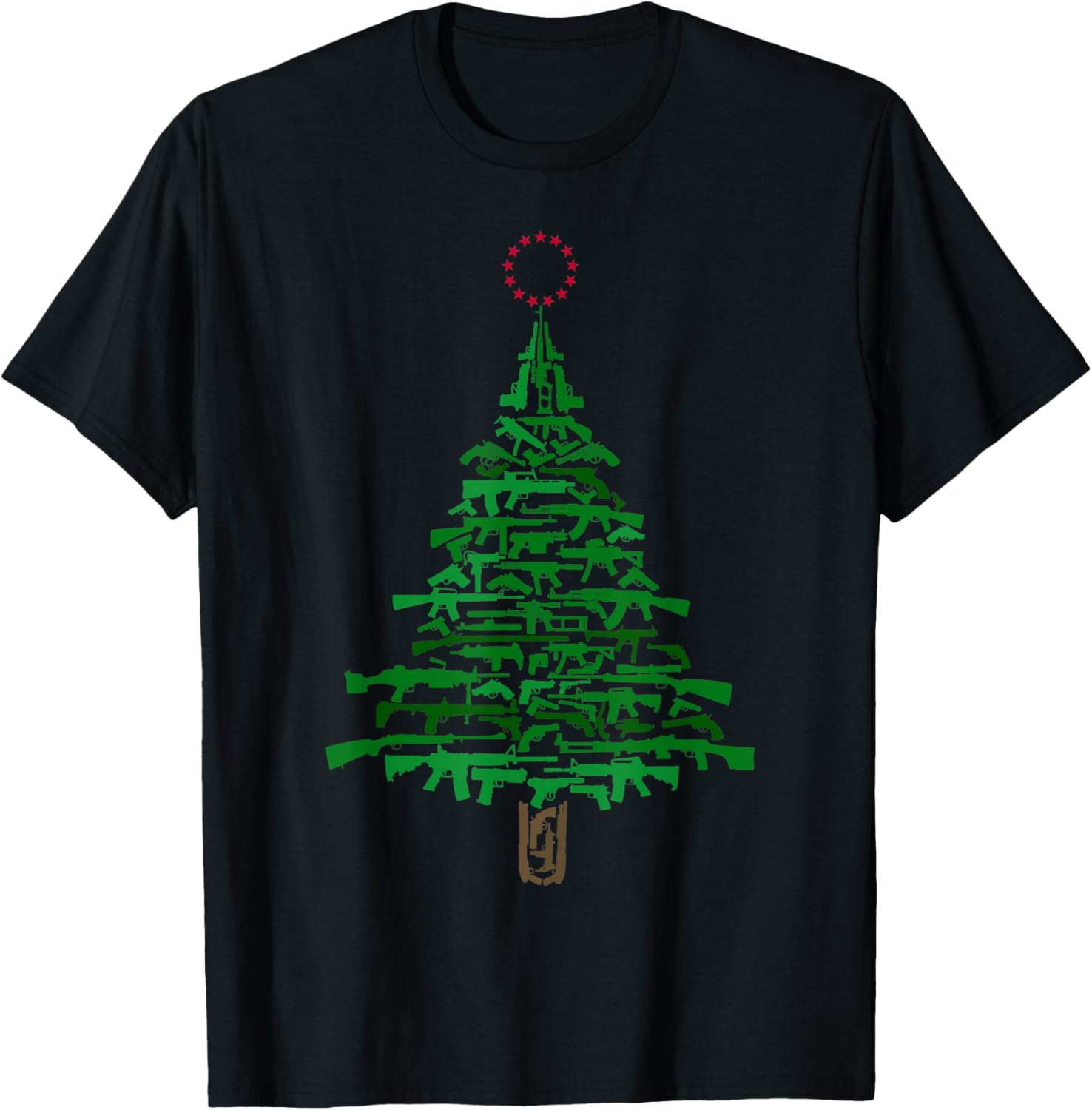Guns Christmas Tree Xmas Gift For Guns Lover
