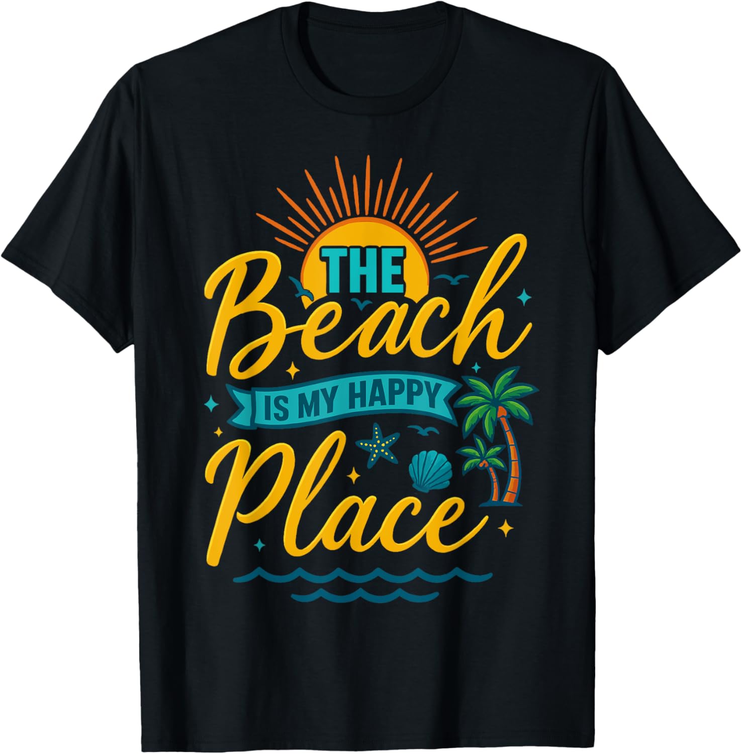 The Beach Is My Happy Place Summer Beach Vacation