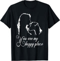 You are My Happy Place Jack Russell Terrier dog Funny T-Shirt for Men Women Kids