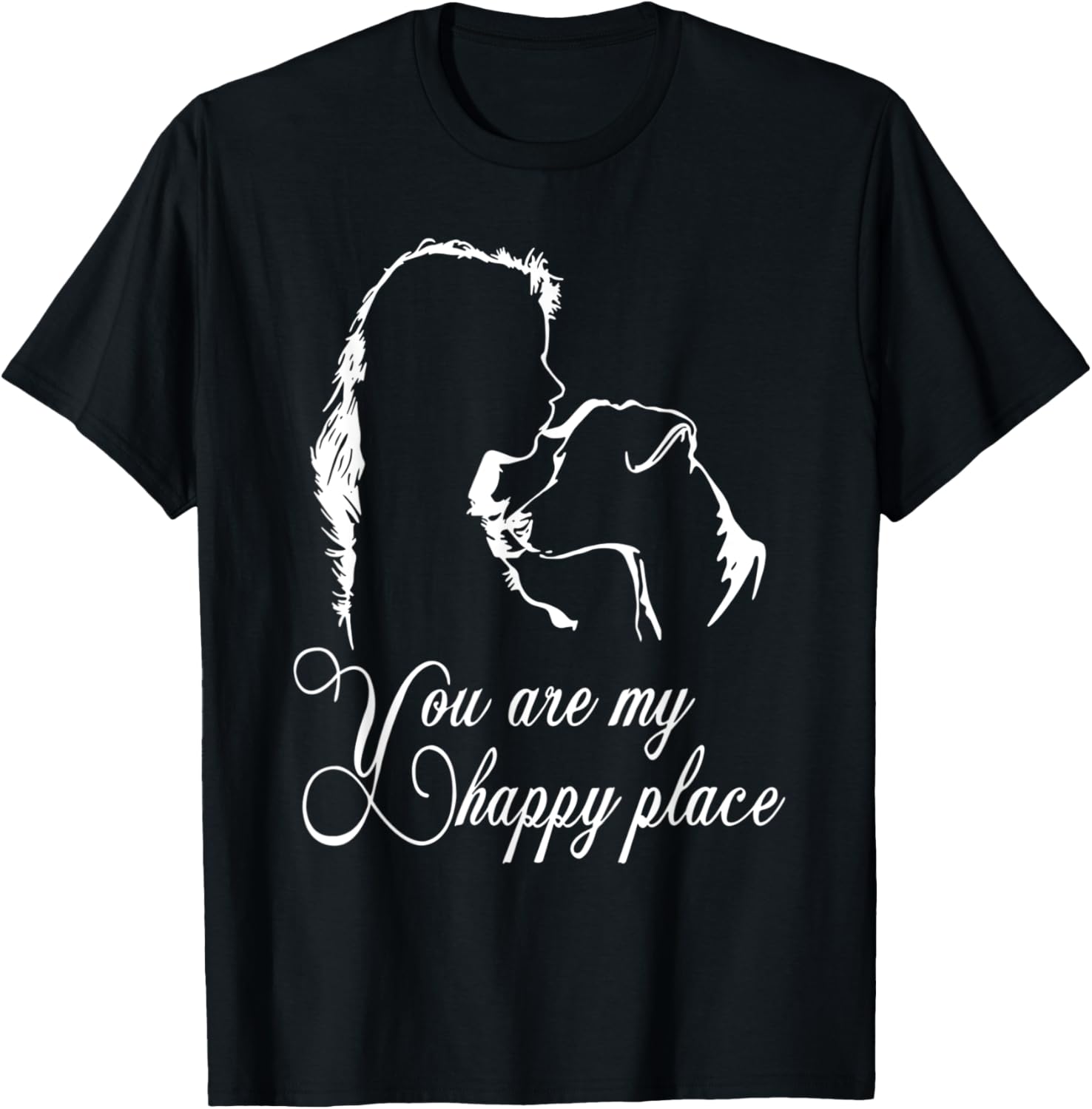 You are My Happy Place Jack Russell Terrier dog Funny T-Shirt for Men Women Kids