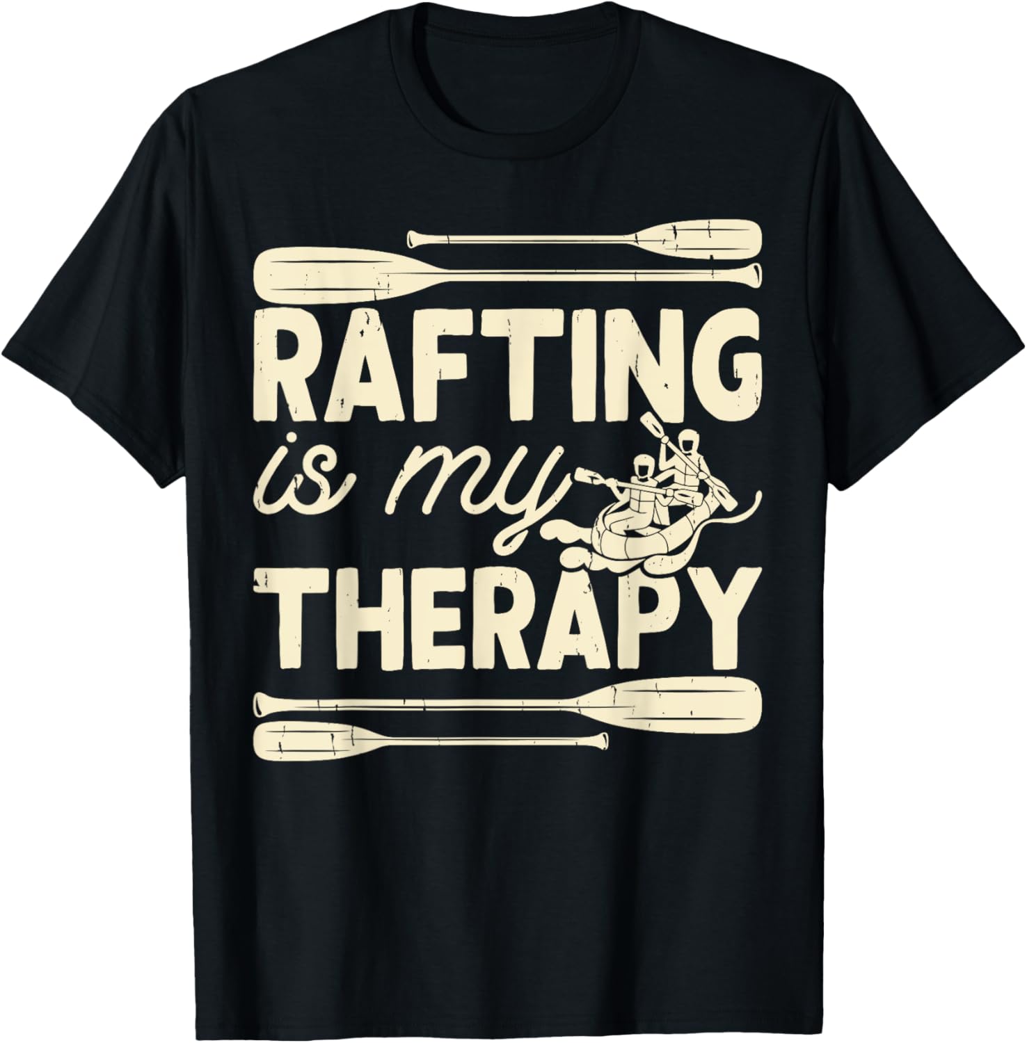 Rafting Is My Therapy Funny Raft Boating Paddling