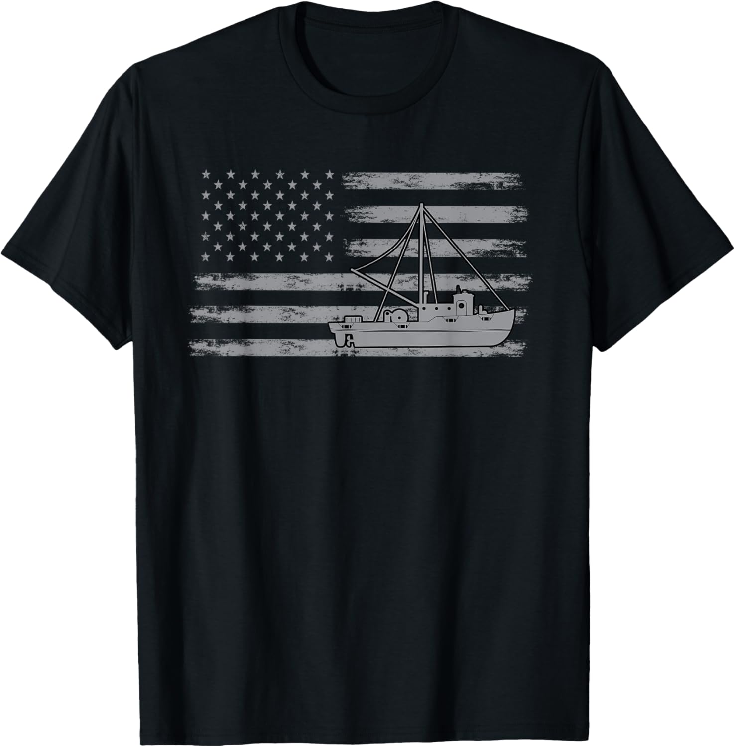 Usa Fishing Trawler Apparel Ship Fisherman Boat America