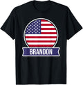 Brandon - USA - American place name US flag design