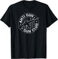 Anti Gun Club Funny Pro Guns American Flag Gun Rights T Shirt
