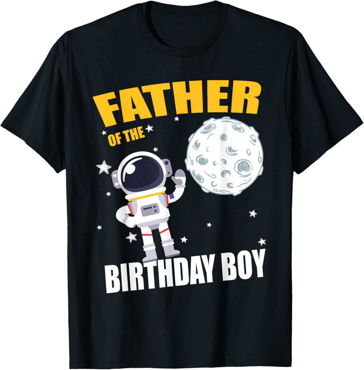 Father of the Astronaut Birthday Boy T-Shirt Matching Shirt