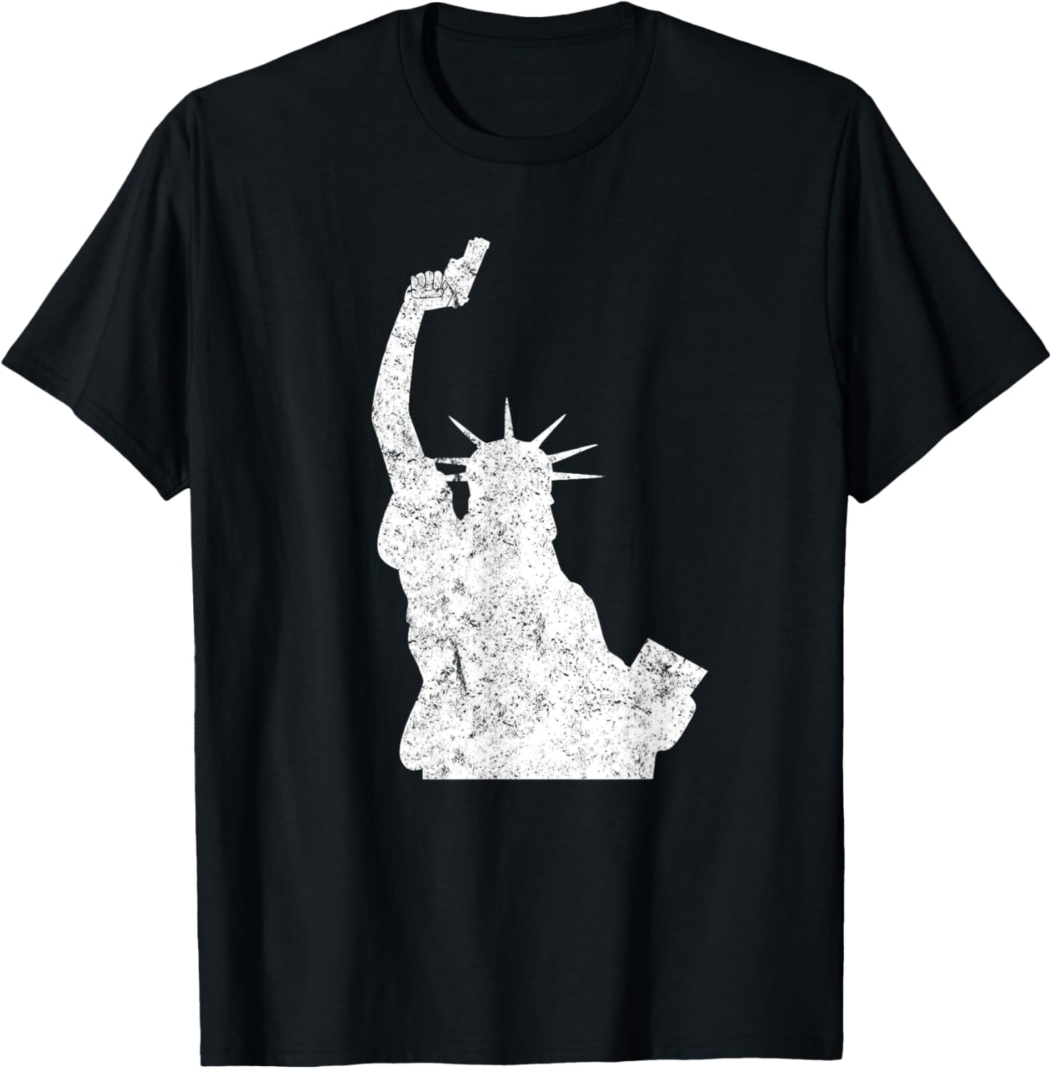 Let Freedom Ring Statue Of Liberty Picture Holding Gun