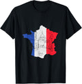 Blue White and Red Paris France Map & Place du Tertre