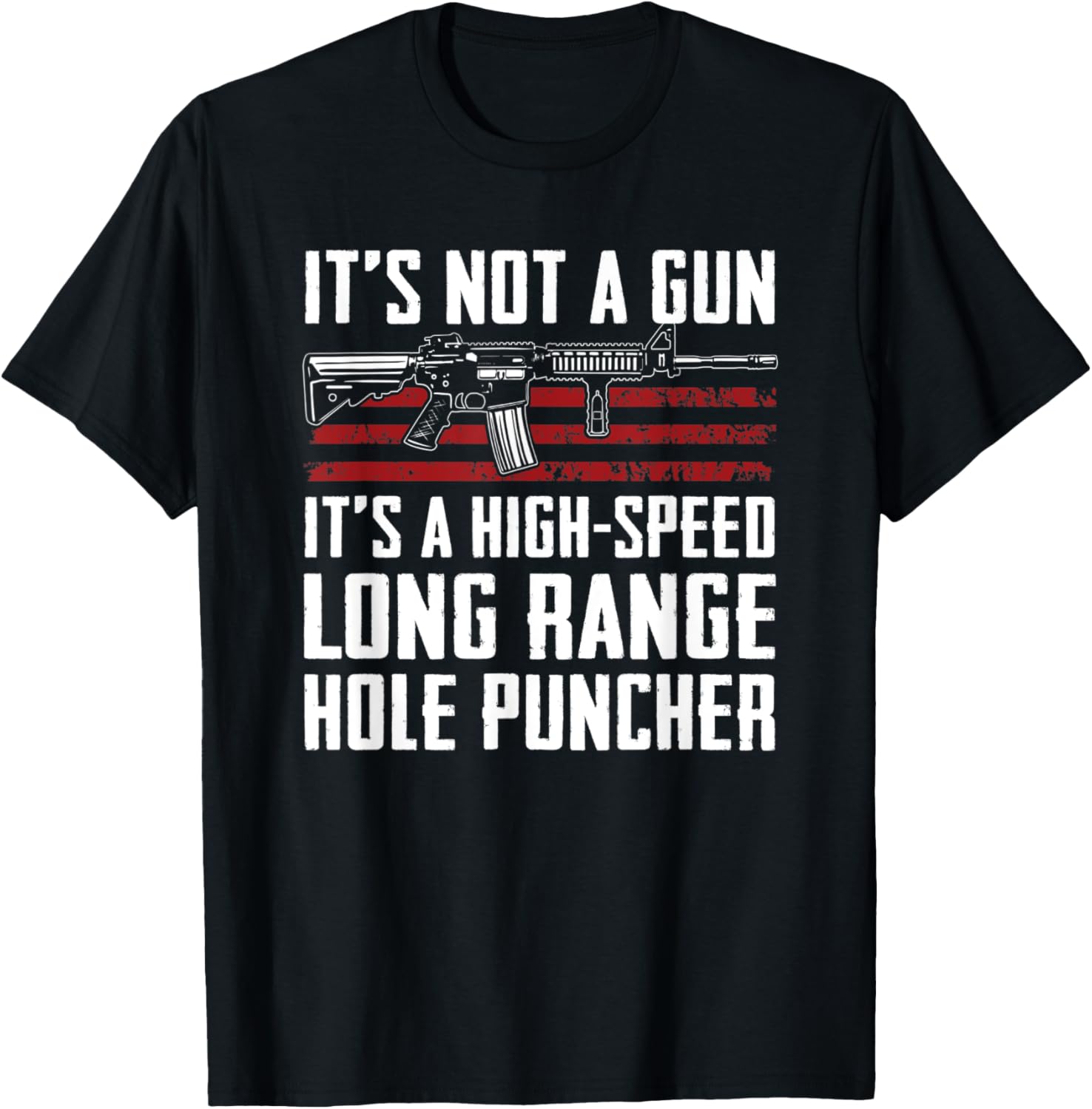 High Speed Long Range Hole Puncher Gun Joke Funny Ar15