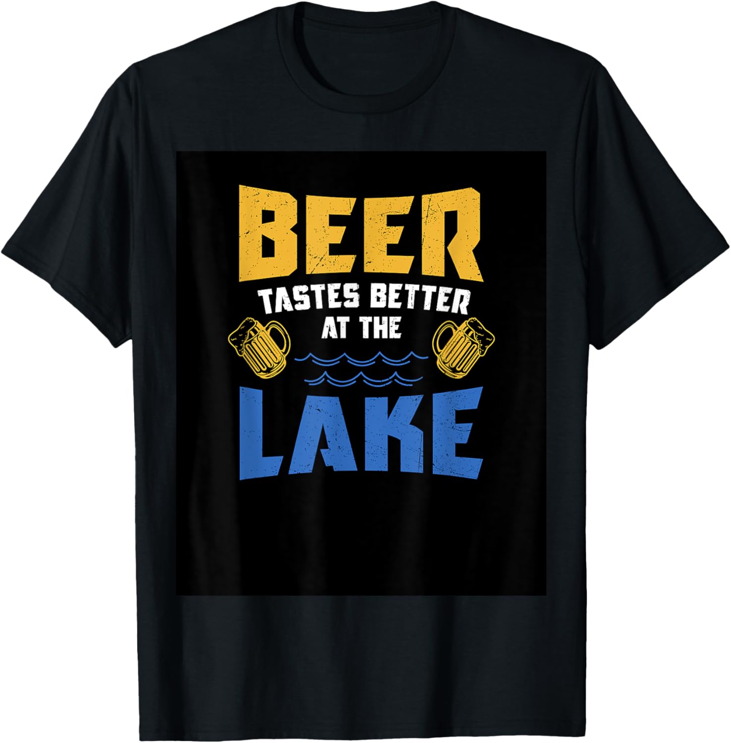 Lake Beer Tastes Better Fishing Angler Canoeing Boating