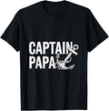Captain Papa Anchor Sailor Dad Boat Fishing Nautical