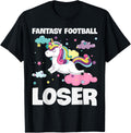 Funny Fantasy Football Loser Unicorn Rainbow Last Place