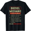 Funny Diesel Mechanic Definition Vintage Dad Car Garage
