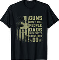 Vintage Retro Guns Dont Kill People Dads With Pretty Daughters Humor Dad